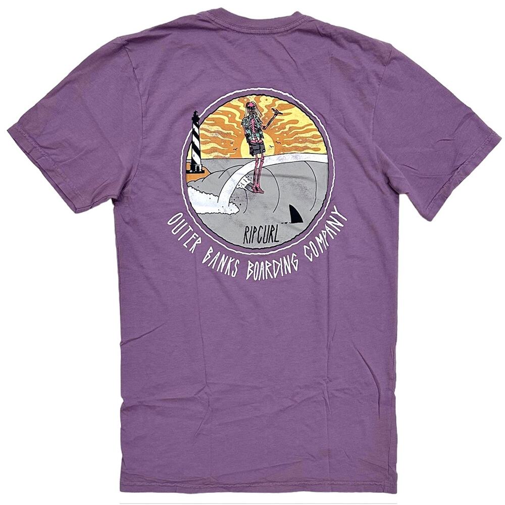 Rip Curl Men's T-Shirt Shred Till Dead Distressed Graphic Short Sleeve Tee - Picture 1 of 2